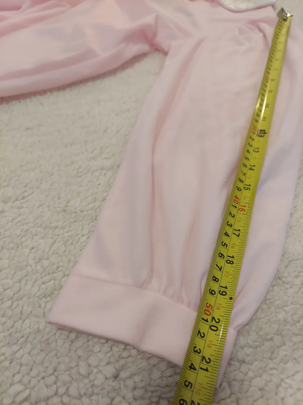 VTG Womens Merville Pink Long-Sleeve Nightgown Peter Pan Floral Collar Size L
